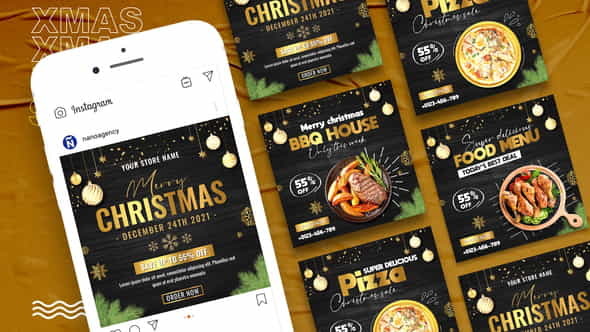 Food Restaurant Christmas Sale - VideoHive 35068341