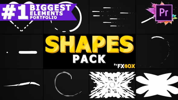Cartoon Shapes Pack | Premiere - VideoHive 24439360