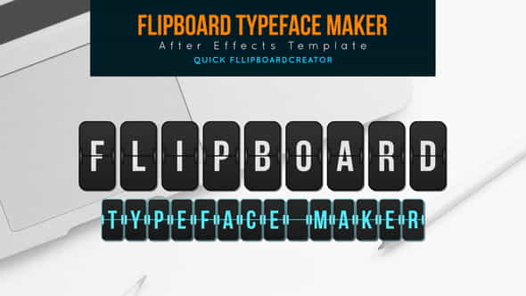 Flip board Typeface Maker - VideoHive 25894931