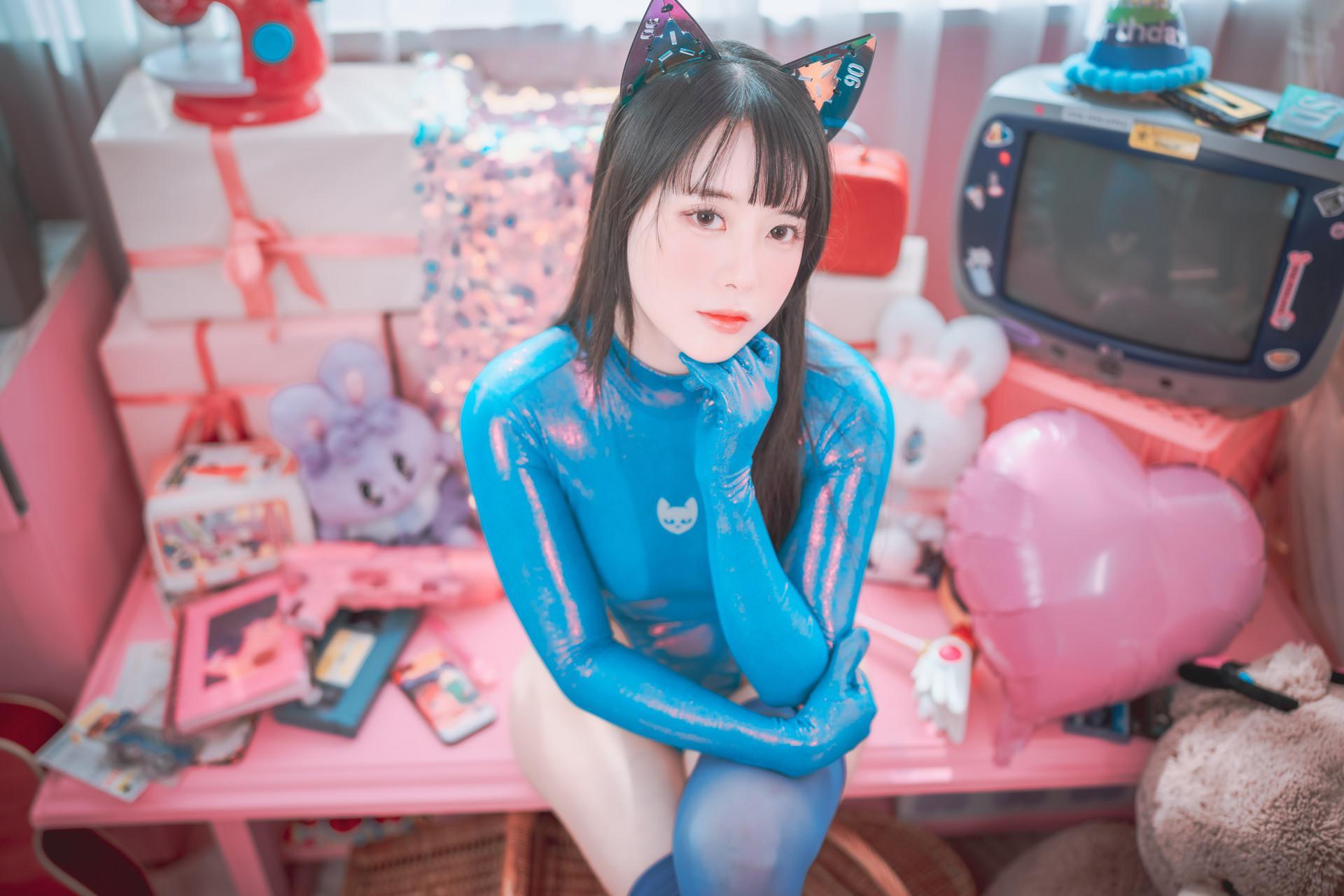 ZziZzi, [DJAWA] Cyber Cat in Mystique Blue Set.01(59)