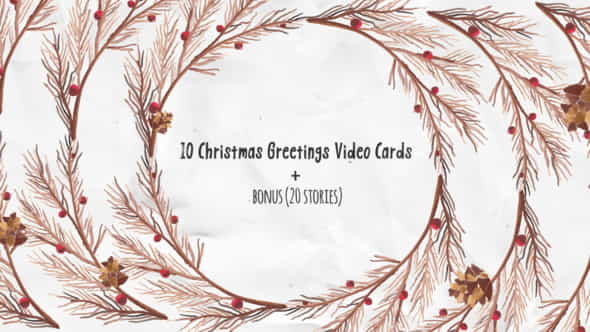 Christmas Greeting Video Cards - VideoHive 22951656