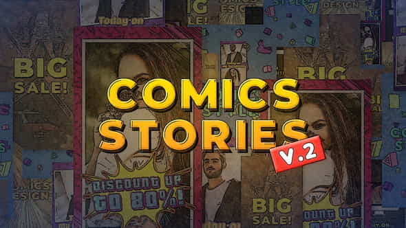 Comics Instagram Stories v.2 - VideoHive 30357582