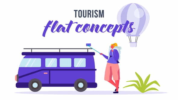 Tourism - Flat Concept - VideoHive 33544819