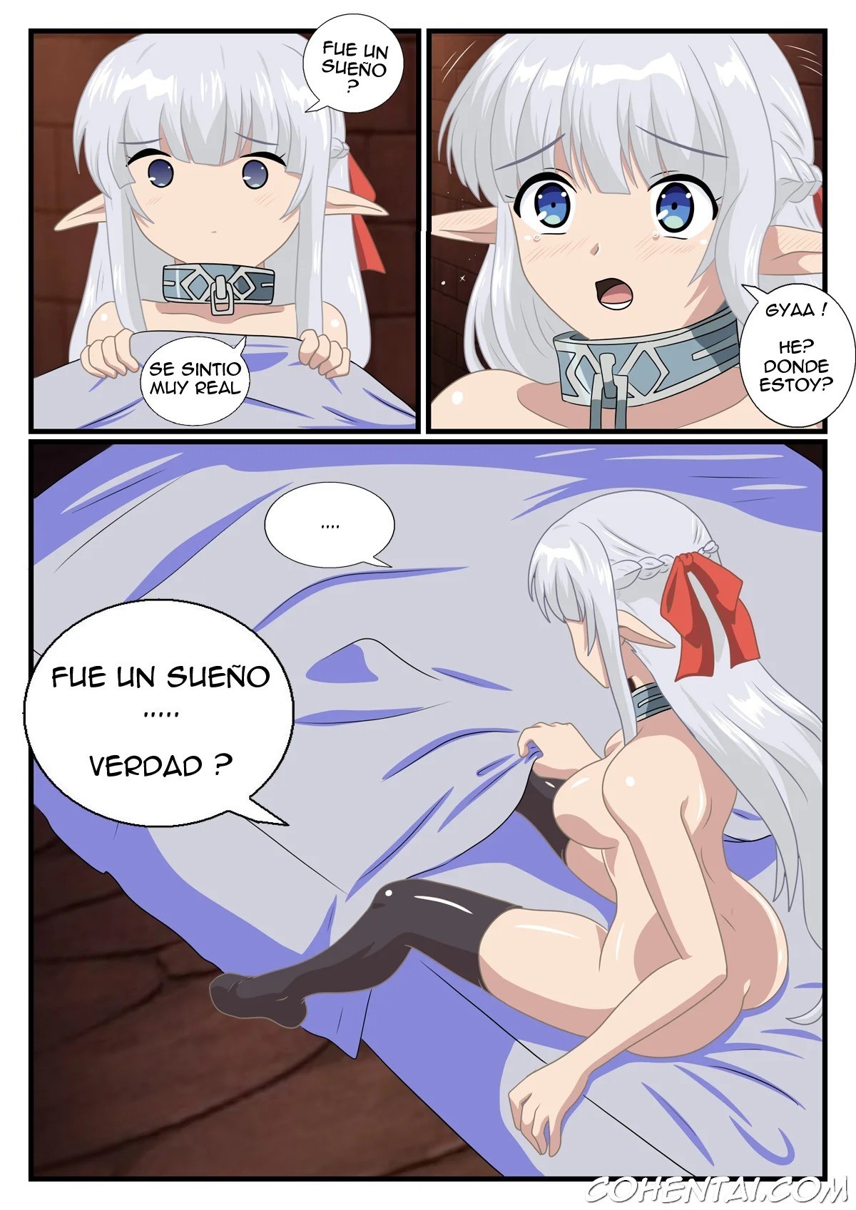 Neferia ga Yumemiru Shimetta Yume (Maou no Ore ga Dorei Elf wo Yome ni Shitanda ga, Dou Medereba Ii?) xxx comics manga porno doujin hentai español sexo 