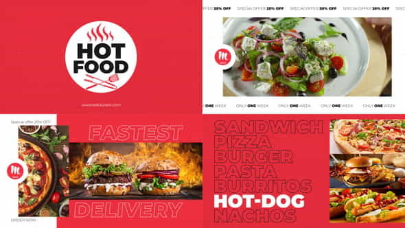 Fast Food Intro - Restaurant - VideoHive 36167581