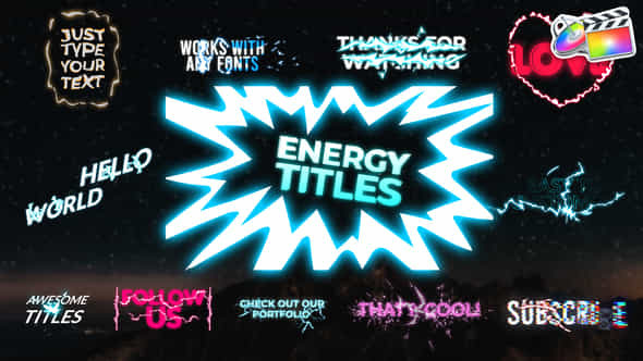 Energy Titles Pack - VideoHive 30943820