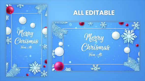 Merry Christmas Intro Opener - VideoHive 55486491