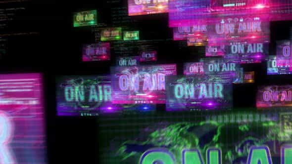 On Air broadcast on screens - VideoHive 33250265