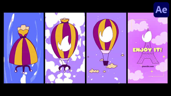Vertical Travel Morphing Logo For After Effects - VideoHive 53762437