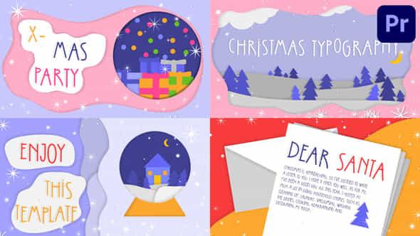 Christmas Greetings Colorful - VideoHive 41972416