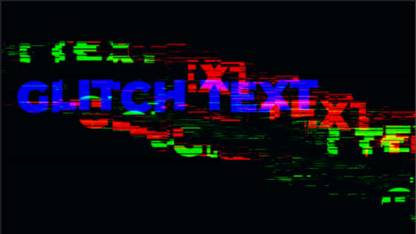 Glitch Title 4K - VideoHive 42052399