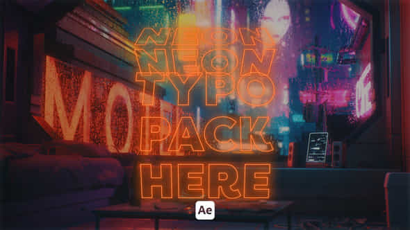 Kinetic Neon Typo - VideoHive 46117753