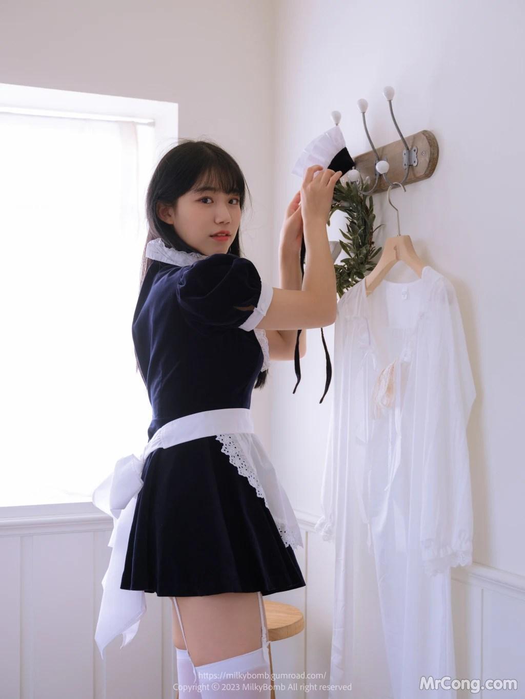 [MilkyBomb] Yui: Vol.3 Maid (291 photos )(166)
