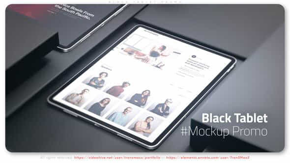 Black Tablet Promo - VideoHive 51129541