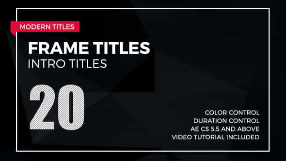 Frame Titles 2 - VideoHive 17926174