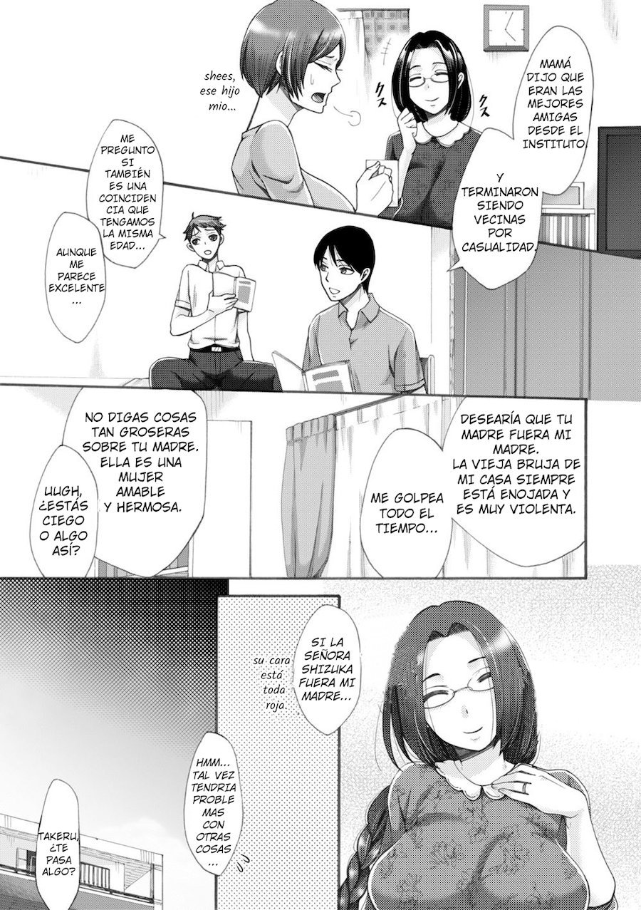 [Tukisiro Saya] Tonari no Kirei na Okaa-san  Mi Vecina Una Hermosa Madre (COMIC Shingeki 2019-08) [Spanish] [Digital]
