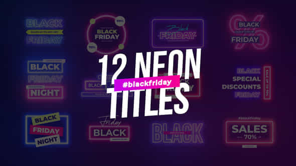 Black Friday Neon - VideoHive 40539015