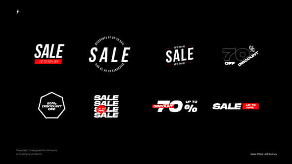 Sales Titles After Effects - VideoHive 55094228