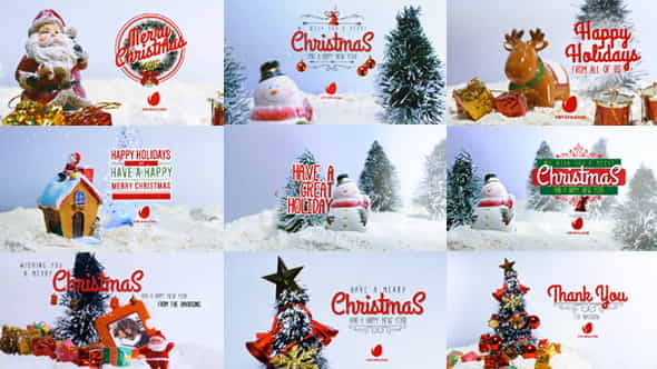 10 Miniature Christmas Wishes - VideoHive 19036442
