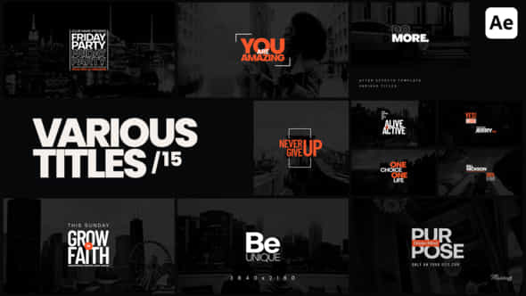 Various Titles 15 - VideoHive 43314868