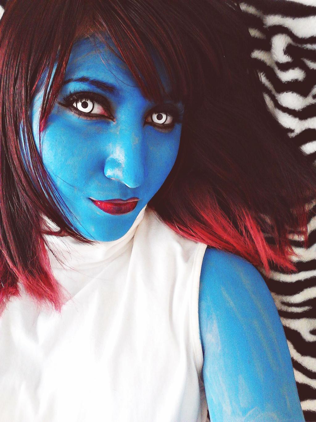 Mystique Cosplay Body Paint