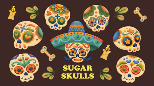 Mexican Sugar Skulls - VideoHive 48221093