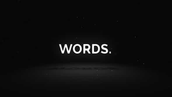 Words - Media Opener - VideoHive 19597037