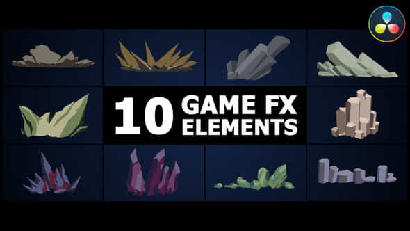 Game Fx Elements Davinci Resolve - VideoHive 51458368