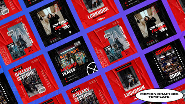 Irides Urban Grunge Media Posts Mogrt - VideoHive 50040054
