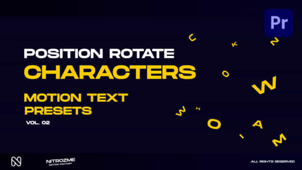 Characters Motion Text - VideoHive 45890371