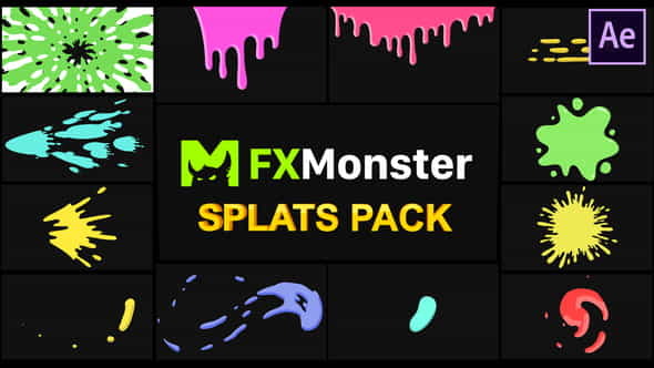 Splats Pack | After Effects - VideoHive 25987344