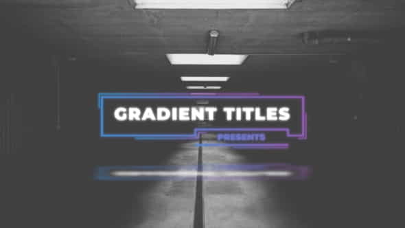 Gradient Titles - VideoHive 33270280