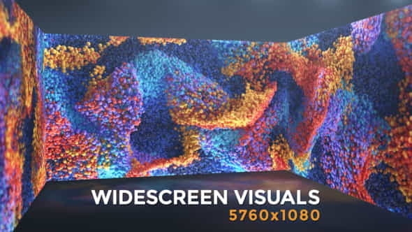 Colorful Waves Widescreen - VideoHive 25898385