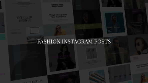 Fashion Instagram Posts - VideoHive 38496537