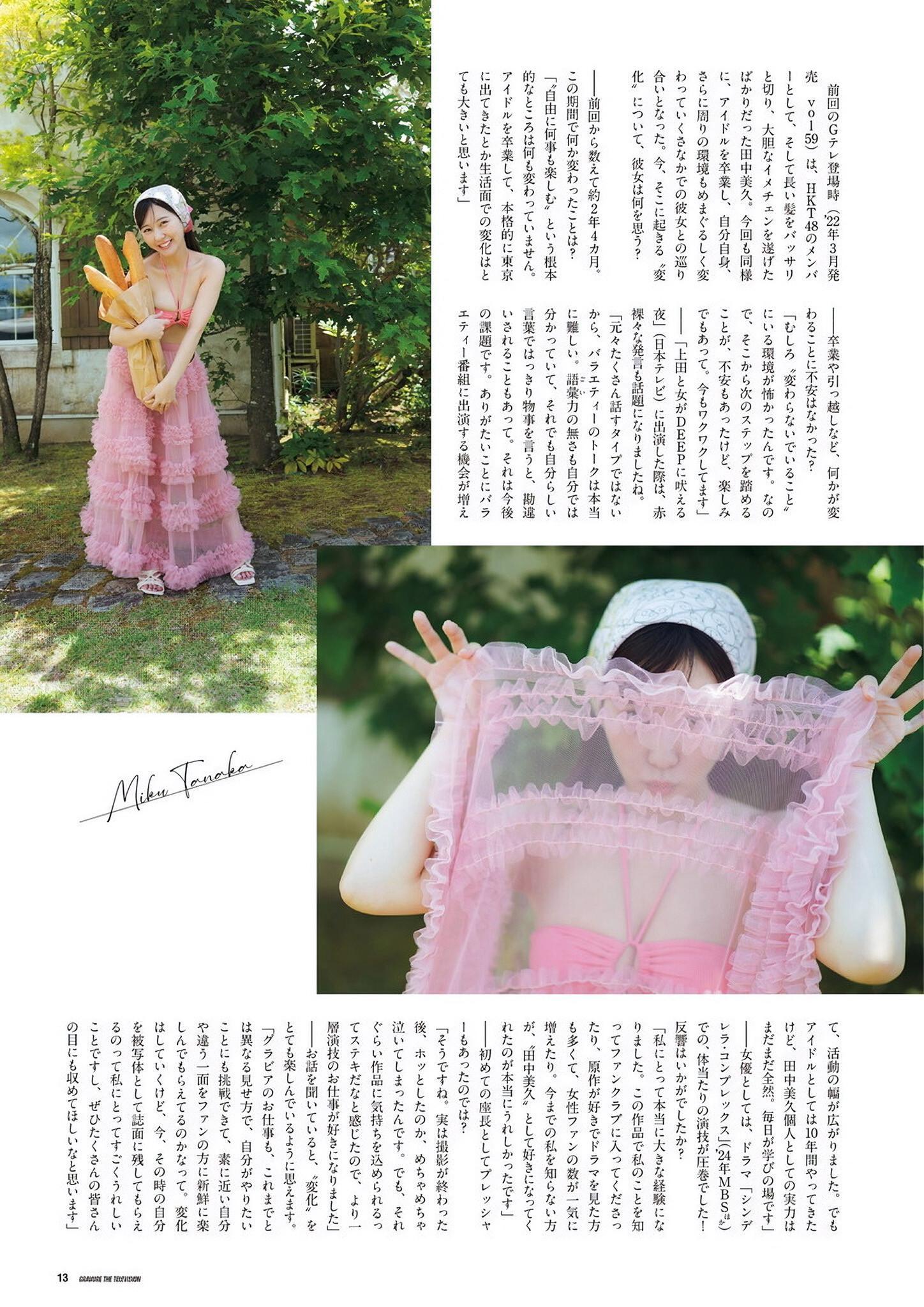 Miku Tanaka 田中美久, グラビアザテレビジョン Vol.73 (Gravure The Television Vol.73)(15)