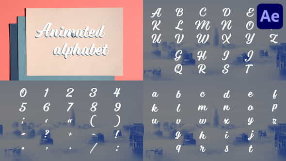 Animated Alphabet | After Effects - VideoHive 36684449
