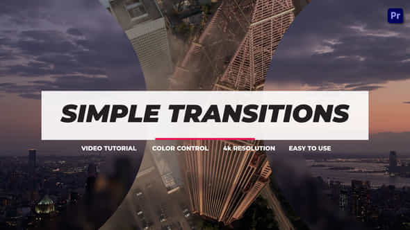 Simple Transitions Premiere - VideoHive 38682595