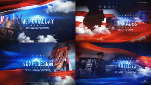 Memorial Day Title - VideoHive 26834386