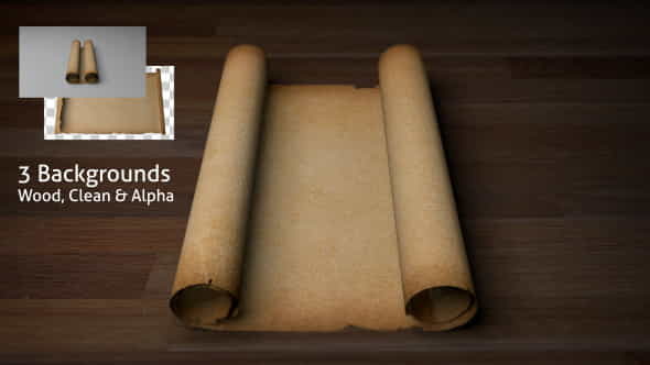 Old ScrollParchment (Blank) - VideoHive 6418074