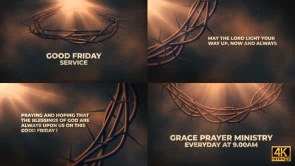 Good Friday Easter Worship Title Opener - VideoHive 57500570