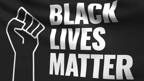 Black Lives Matter Cloth Flag - VideoHive 27286034