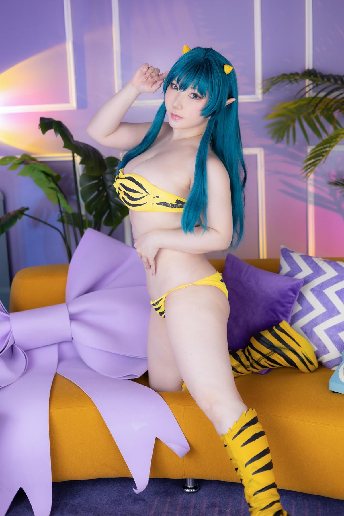 Cosplay SAKUサク Lum ラム うる星やつら Set.01(5)