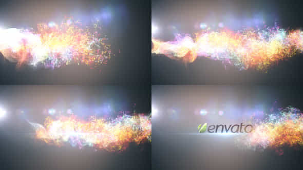 Glowing Particles Logo - VideoHive 8769177