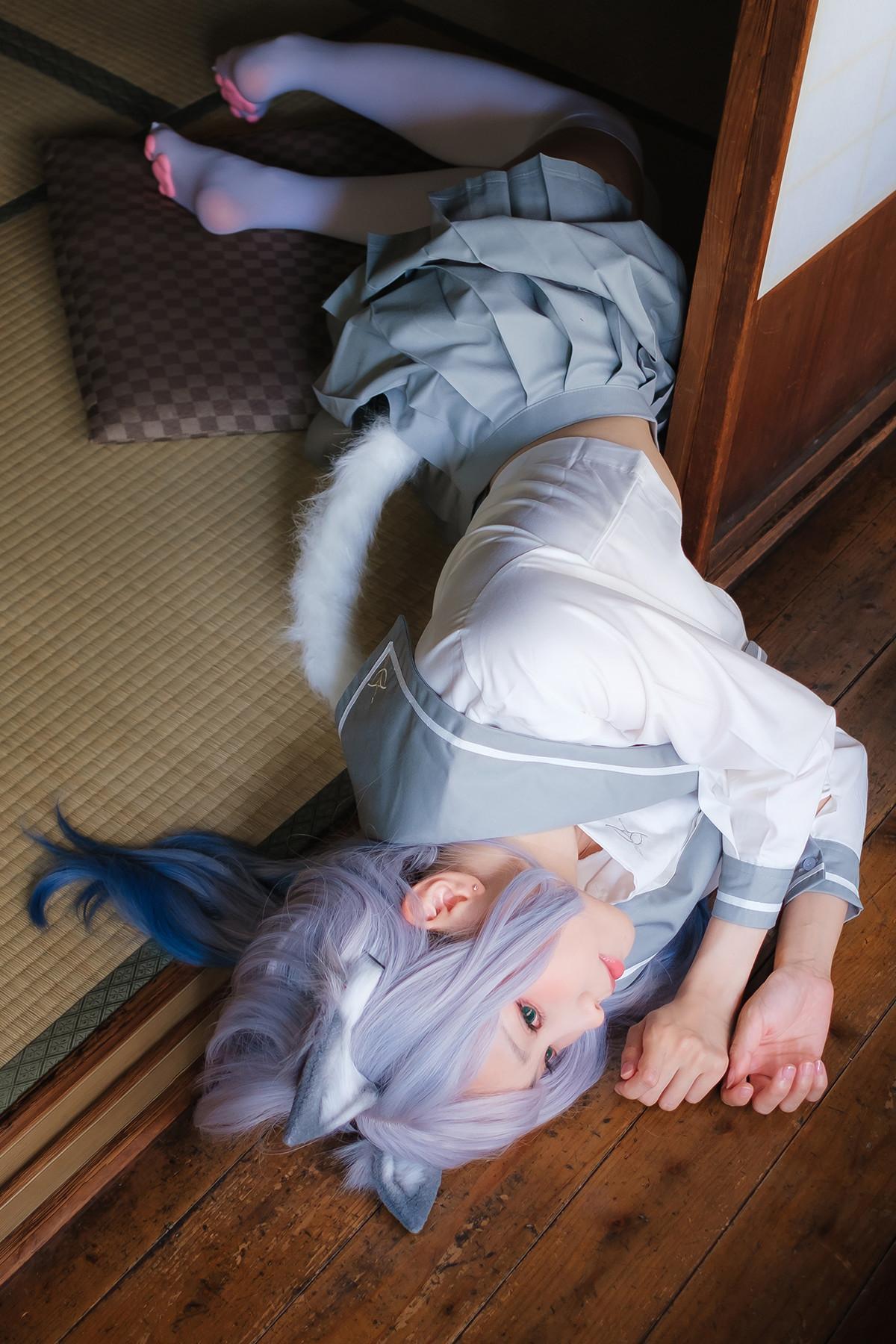 Cosplay ElyEE子 Veranda White Cat緣廊白貓(9)