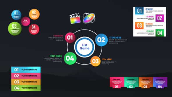 Infographic Unique Lists-Final - VideoHive 26539947