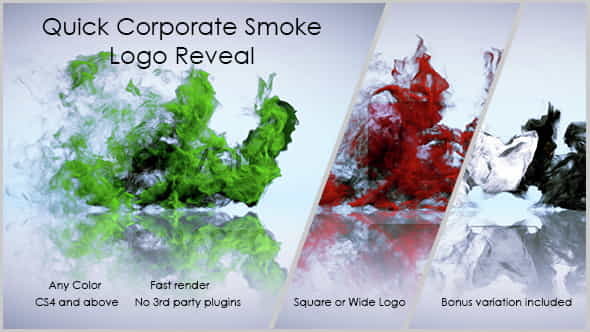 Quick Corporate Smoke Logo Reveal - VideoHive 14621153