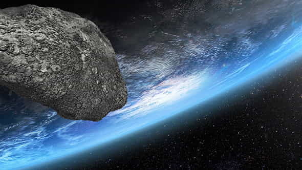 Asteroid Approaching Earth - VideoHive 6546661