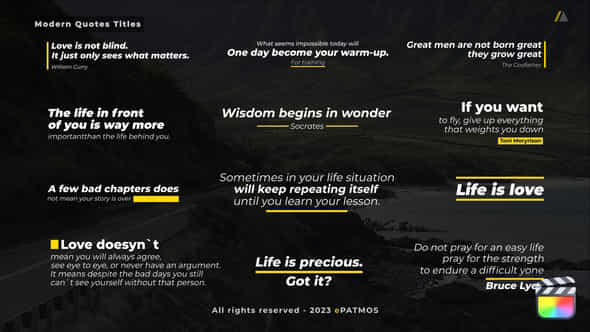 Modern Quotes Titles - VideoHive 44960686