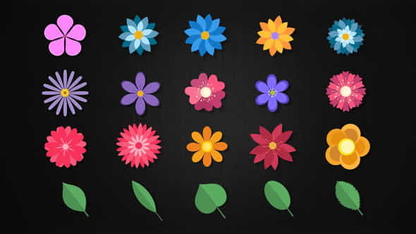 20 Floral Elements - VideoHive 23898514