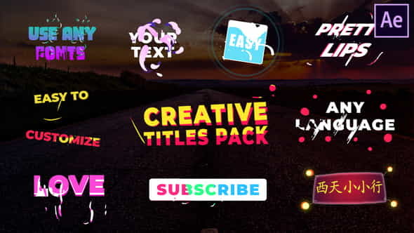 Creative Titles | After Effects - VideoHive 25870462